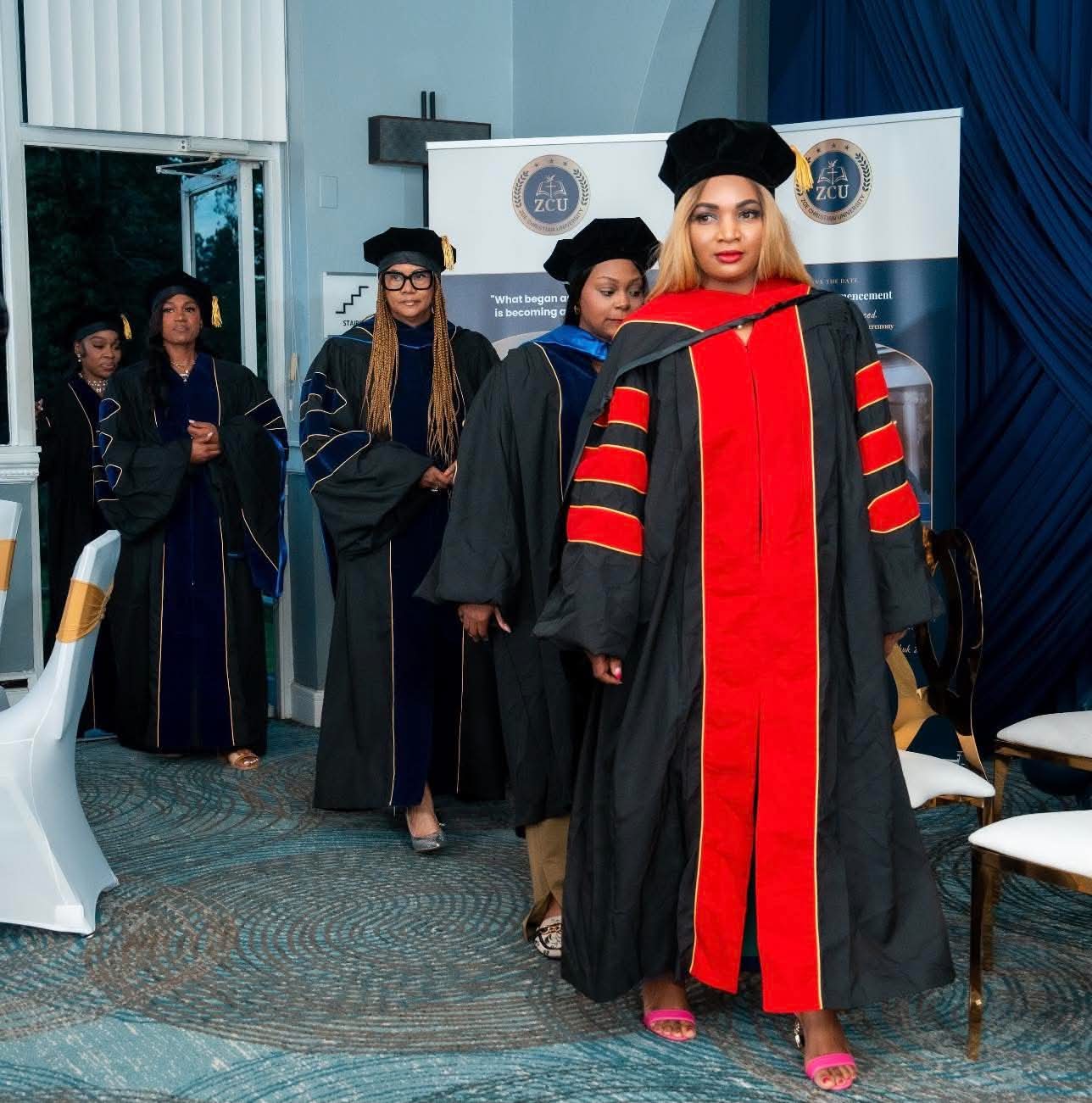 Processional entering the Zoe Christian University commencement